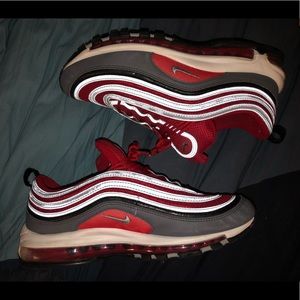 Nike Air Max 97 Wolf Grey/ Gym Red